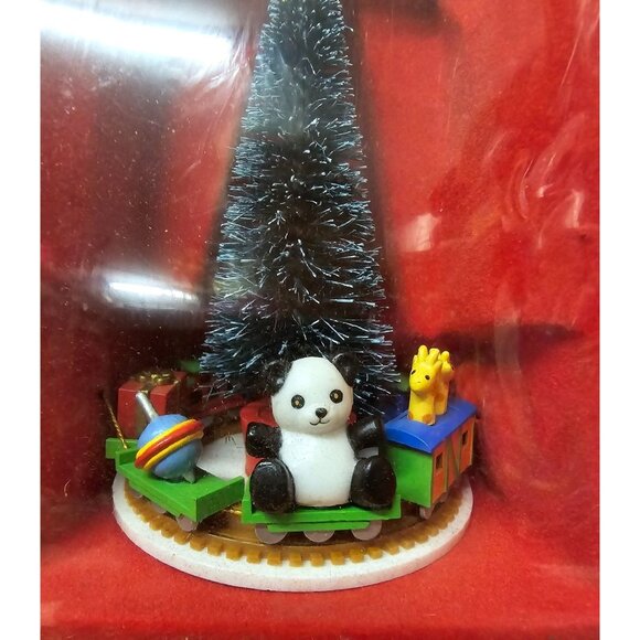 NIB Enesco Holiday Train Around a Christmas Tree Ornament Figurine - Picture 2 of 4